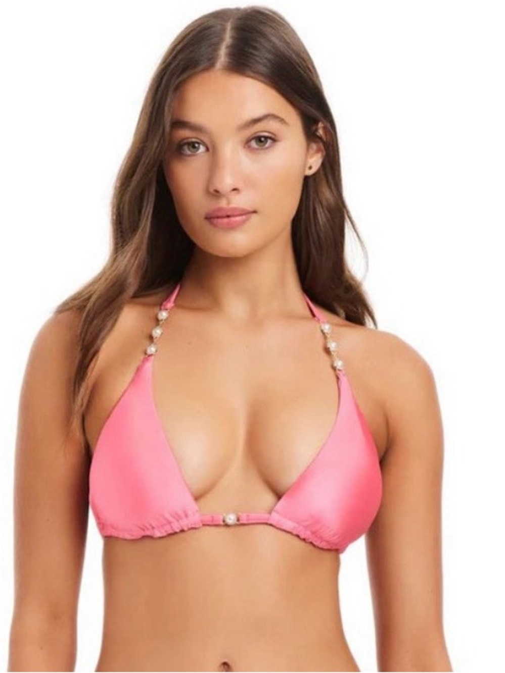 Red Carter Ballerina Pink Shine Solids Bikini